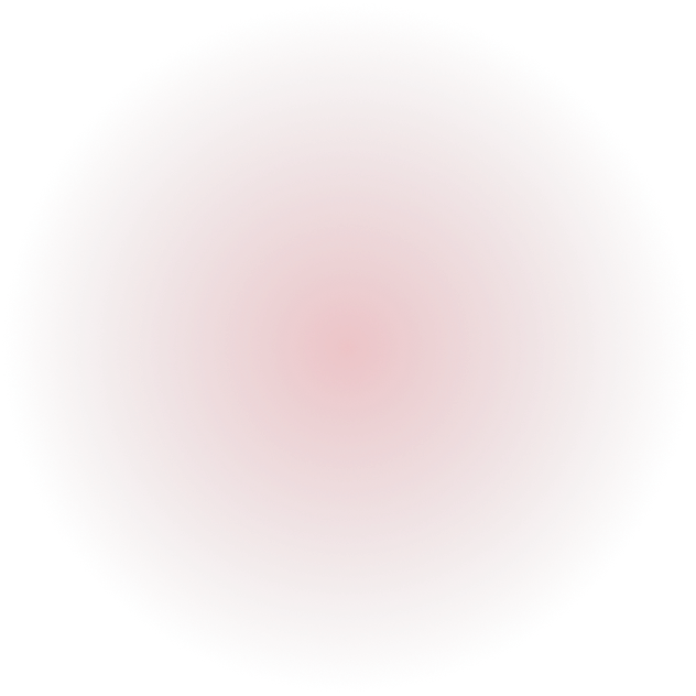 Red circular graphic representing a design element for garage transformation services by Gear Up Garage.