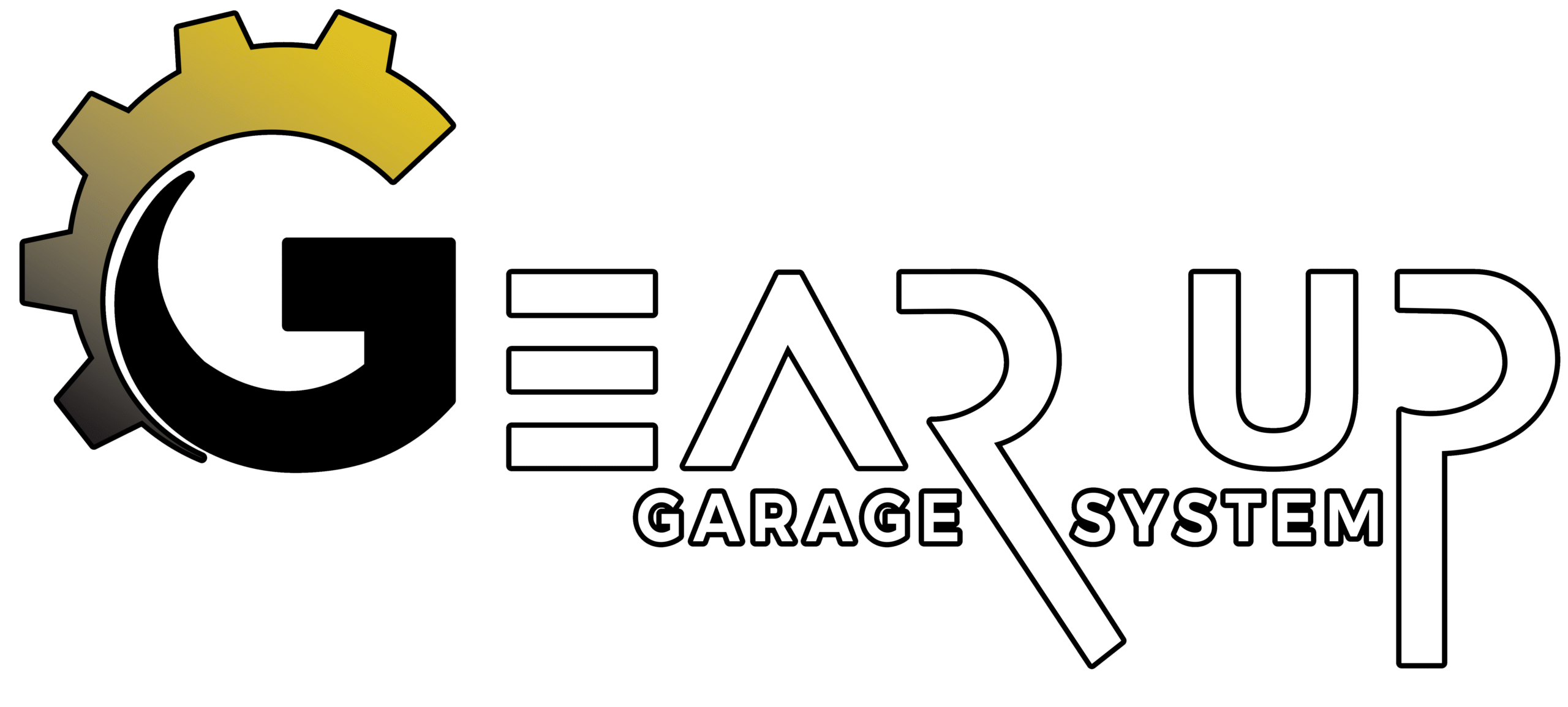 Gear Up Garage logo featuring a stylized gear and bold text, representing garage makeover and flooring solutions.