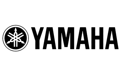 Yamaha logo representing high-performance audio systems for garage installations.