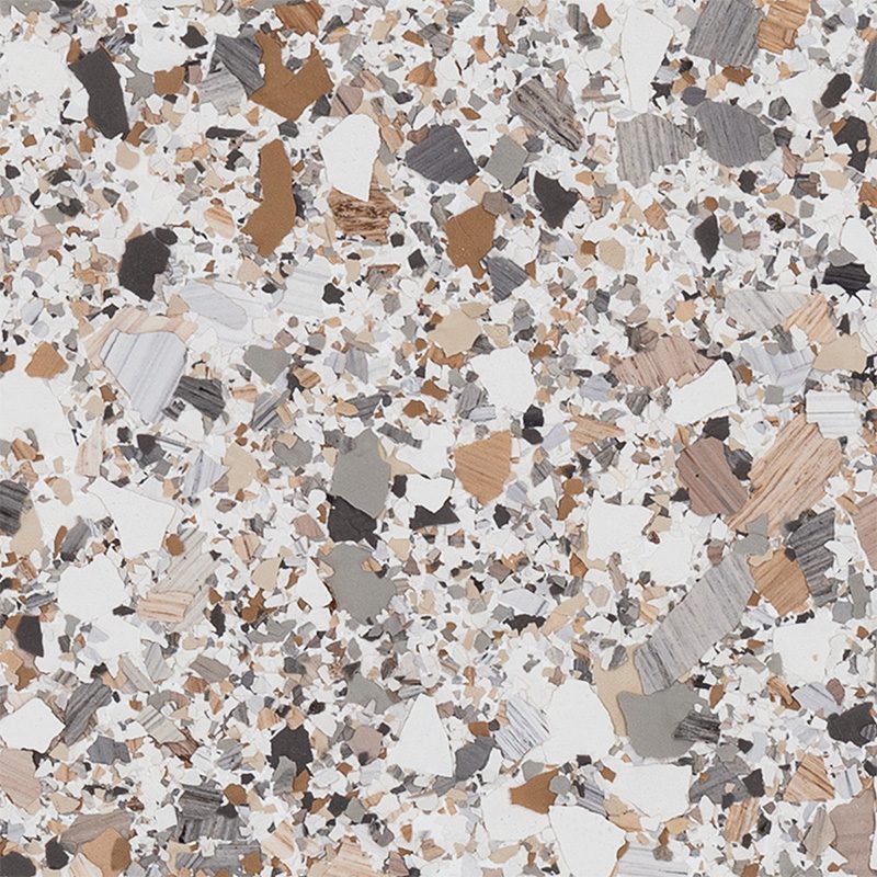 Claystone garage floor finish featuring a blend of earthy tones and textures, ideal for enhancing garage aesthetics and durability.